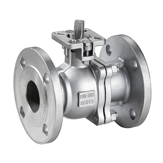 JIS 10K Double Flange Ball Valve SS304/Scs13 Lever Operation